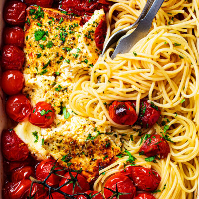 Pasta con Feta al horno