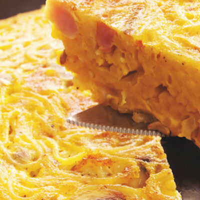 Tortilla de espaguetis