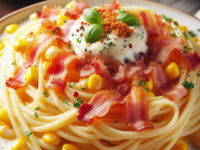 Pasta de maíz y tocineta